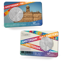 750 jaar Amsterdam Vijfje 2024 BU-kwaliteit in coincard