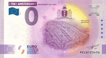 0 Euro biljet 2024 Amsterdam 750