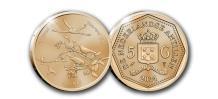 Curaçao en Sint Maarten 5 gulden abs ‘Afscheid Antilliaanse Gulden (NAf) 2024